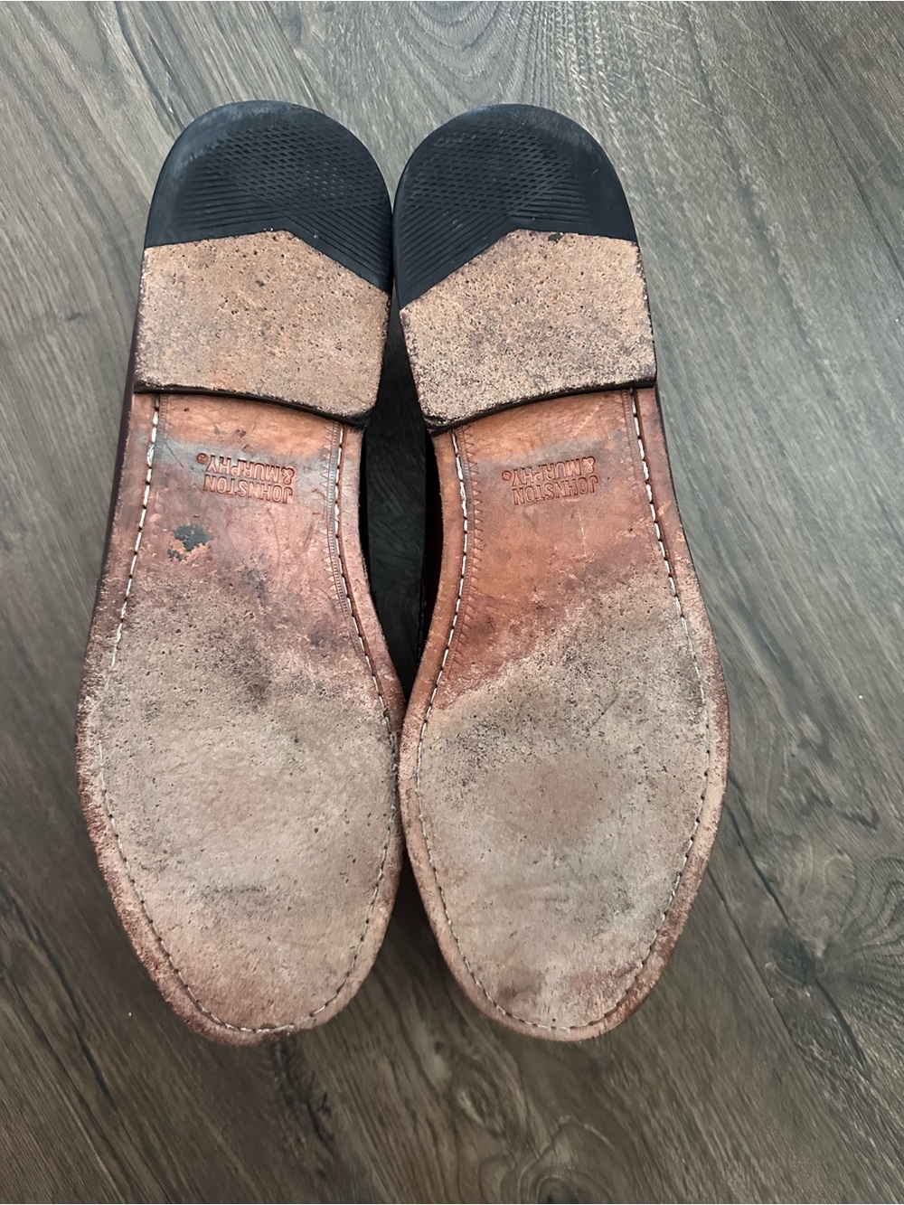 Johnston & Murphy Men’s Burgundy Leather Tassel Loafers - Picture 6 of 10